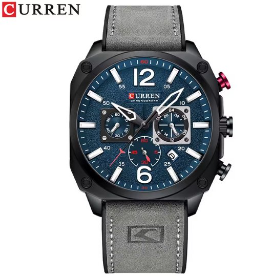 Montre Révolutionnaire en Cuir Raffiné