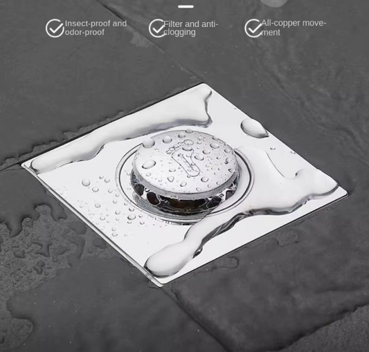 Siphon de sol avec filtre panier anti-débris