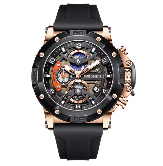 Montre Luxueuse à Bracelet en Silicone Confortable