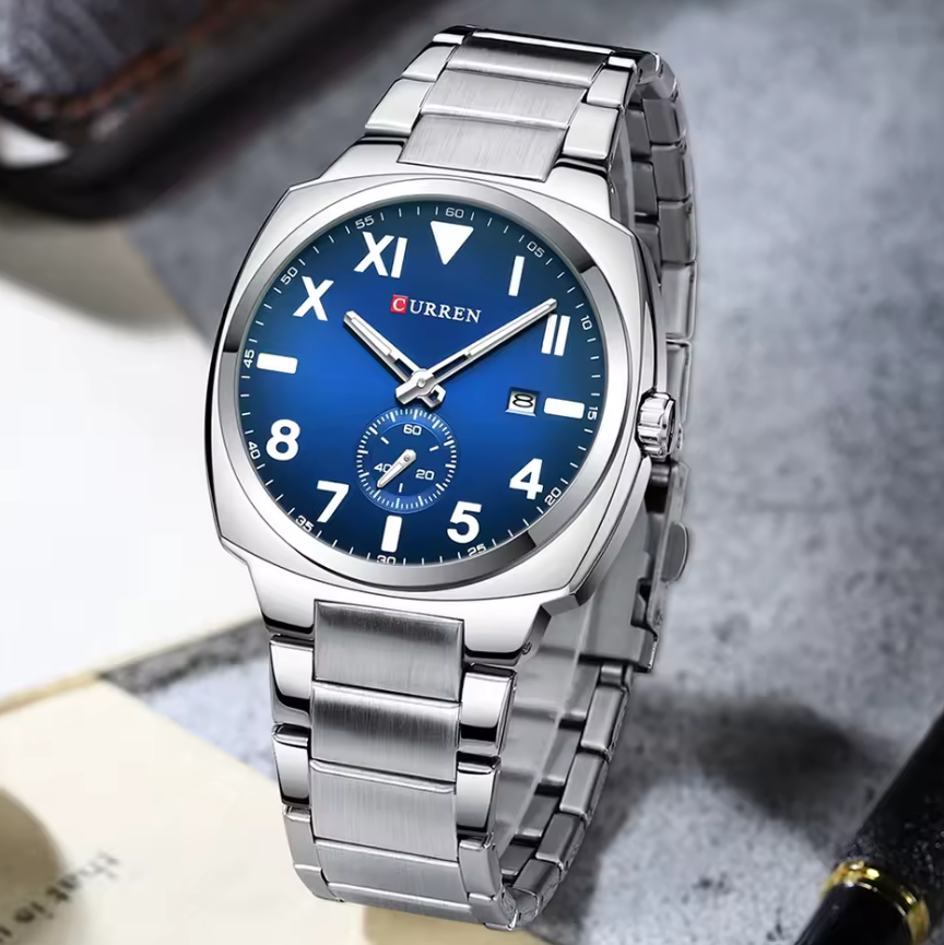 Montre Luxueuse en Acier Inoxydable pour Hommes
