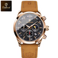 Montre Classique Élégante en Cuir Véritable