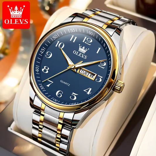 Montre Royale en Acier Inoxydable pour Hommes