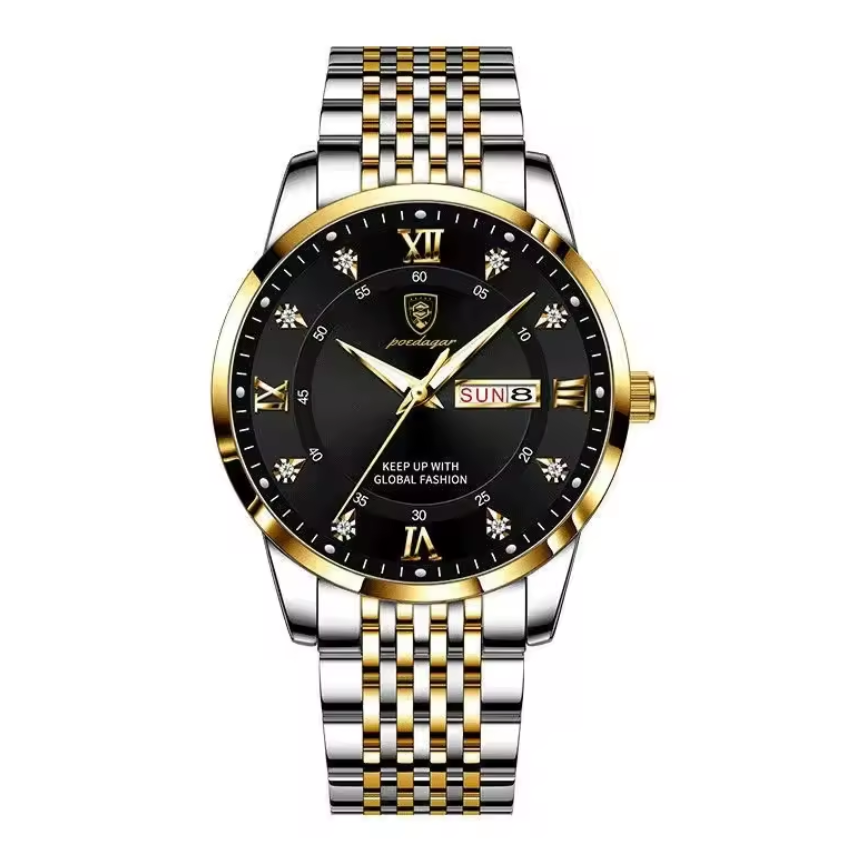 Montre Élégante avec Bracelet en Acier Inoxydable