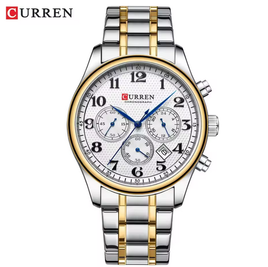 Montre Élégante en Acier Inoxydable pour Hommes