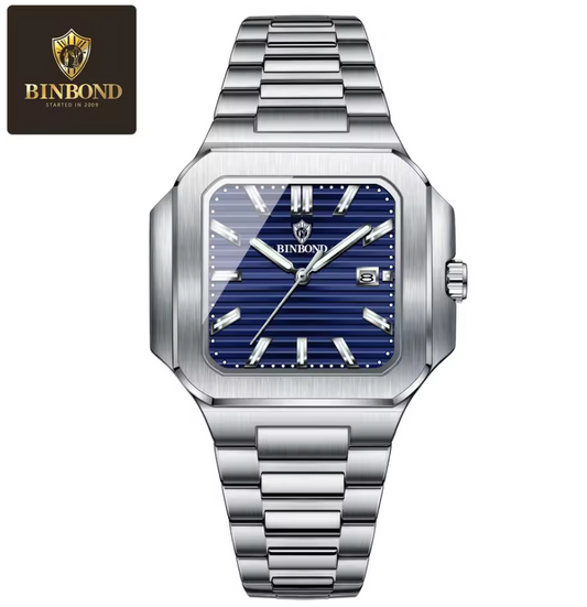 Montre Carrée Élégante pour l'Homme Moderne