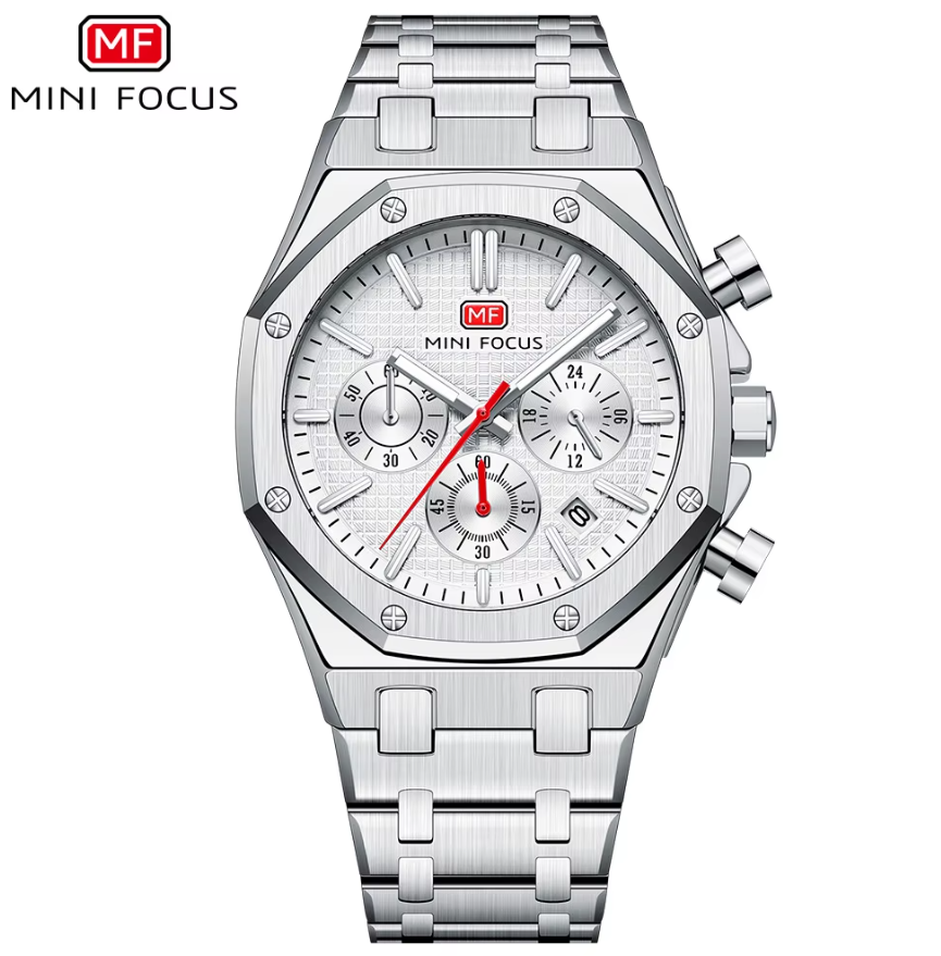 Montre Luxueuse avec Bracelet en Acier Inoxydable