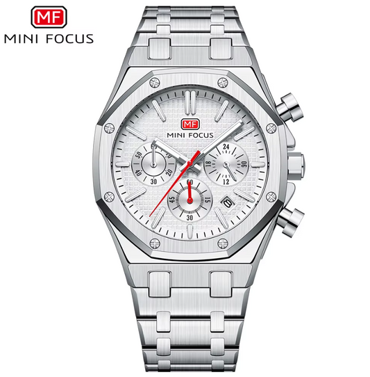 Montre Luxueuse avec Bracelet en Acier Inoxydable