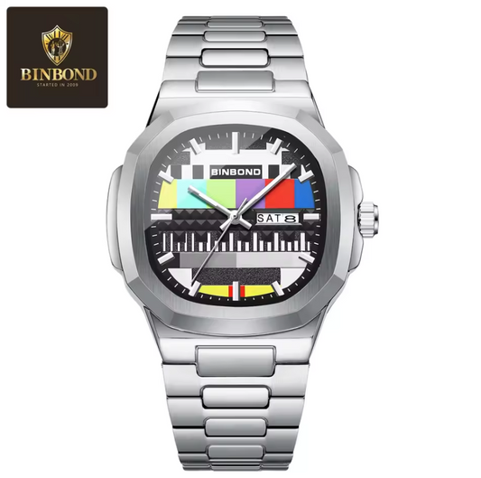 Montre Classique Élégante Avec Bracelet En Acier Inoxydable