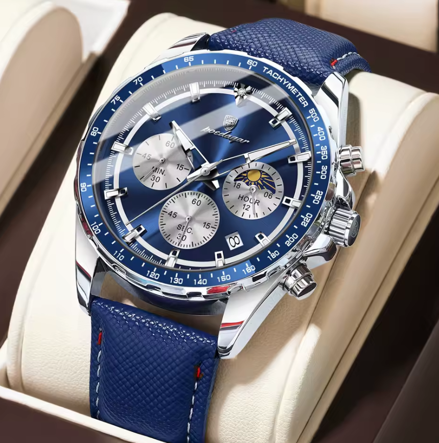 Montre Design Élégante avec Bracelet en Cuir