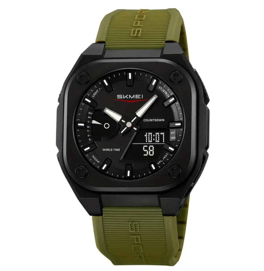 Montre Sportive Avec Bracelet en Silicone Confortable