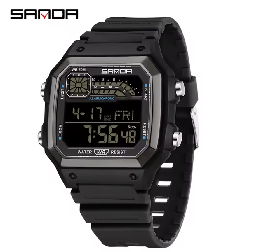 Montre Carrée Sportive Ultra Résistante Moderne