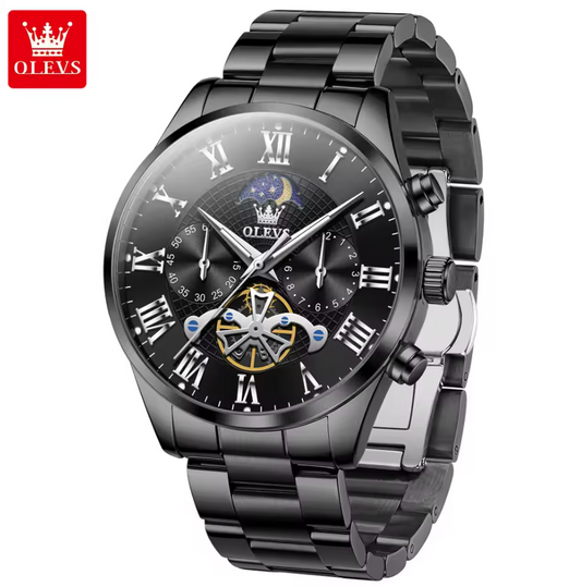Montre Royale en Acier Inoxydable pour Hommes