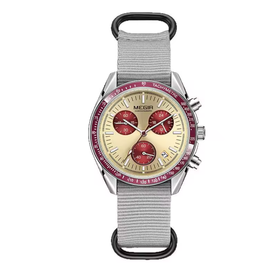 Montre pratique confortable en Nylon Gris