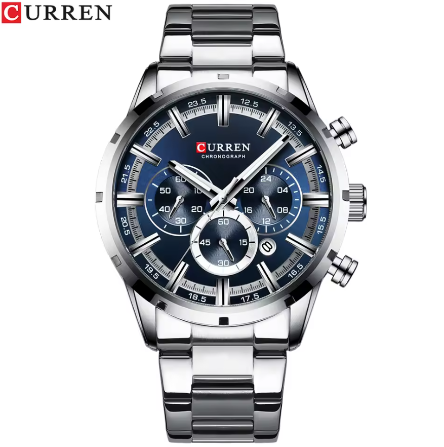 Montre Moderne avec Bracelet en Acier Inoxydable