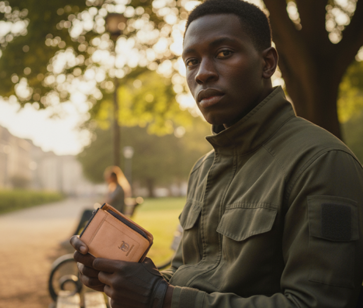 Portefeuille Élégante en Cuir Raffiné pour Hommes