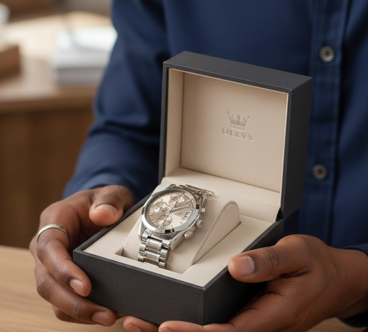 Montre Luxueuse avec Bracelet en Acier Inoxydable