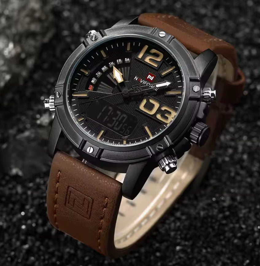 Montre Premium Ultra Confortable avec Bracelet en Cuir