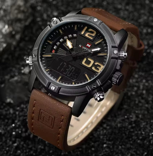 Montre Premium Ultra Confortable avec Bracelet en Cuir
