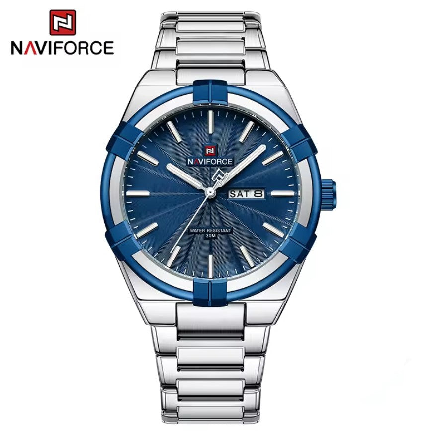 Montre Élégante et Chic avec Bracelet en Acier Inoxydable pour Hommes