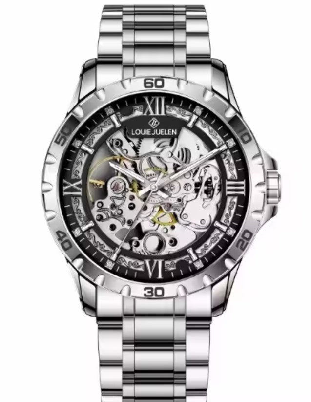 Montre Prestigieuse avec Bracelet en Acier Inoxydable pour Hommes