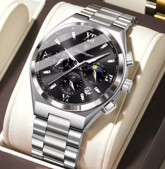 Montre Charmante Élégante avec Bracelet en Acier Inoxydable Robuste