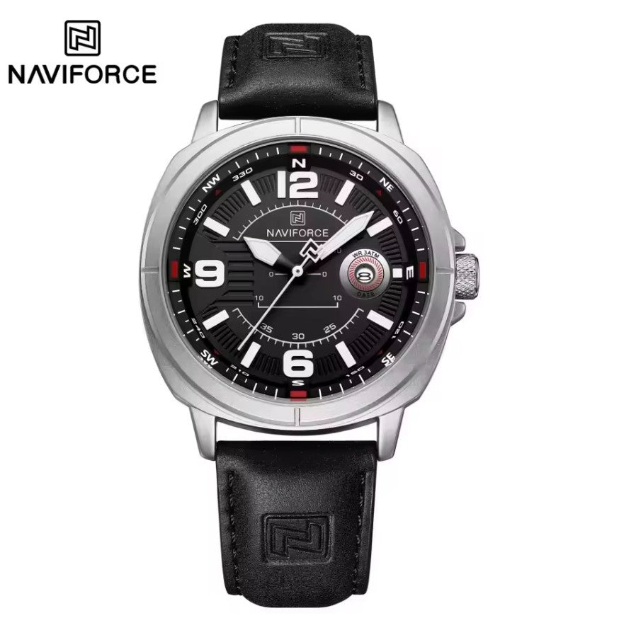 Montre Élégante à Bracelet en Cuir Véritable Confortable pour Hommes Classiques