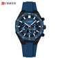 Montre Pratique Étanche avec Bracelet en Silicone Souple pour Hommes