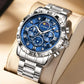 Montre de luxe pour homme avec ceinture en acier