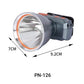 Lampe frontale ultra lumineuse portable