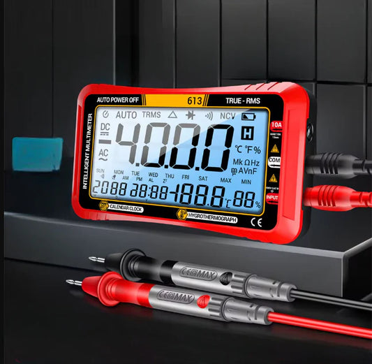 Multimètre à affichage numérique multifonction