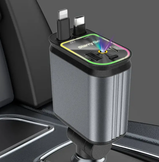 Chargeur Rapide Rétractable Pour Voiture