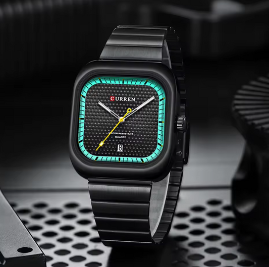 Montre Sportive Carrée à Quartz pour Hommes