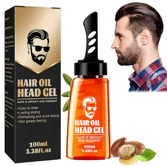 Gel Cire Naturel Coiffant avec Peigne Intégré