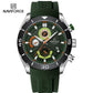 Montre Prestigieuse avec Bracelet en Silicone Souple pour Hommes