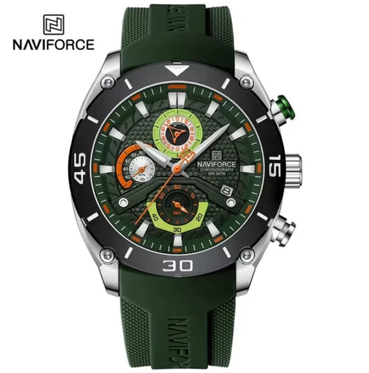 Montre Prestigieuse avec Bracelet en Silicone Souple pour Hommes