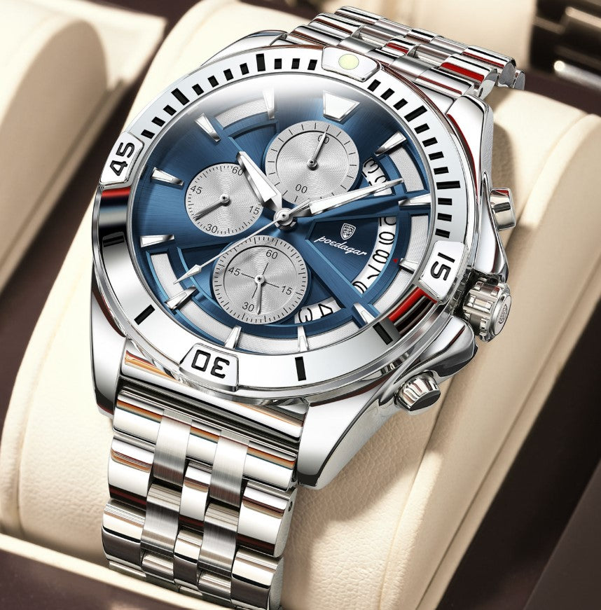 Montre Royale élégante avec Bracelet en Acier Inoxydable Robuste