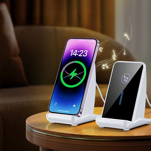 Chargeur sans fil rapide et haut-parleur Bluetooth