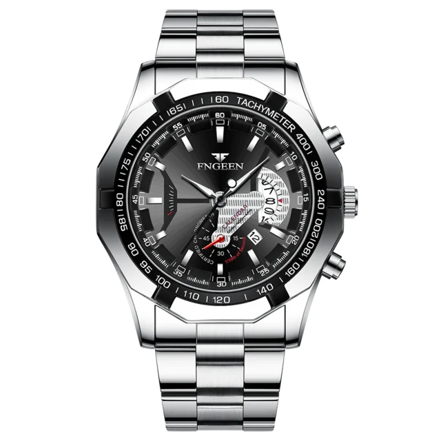 Montre-bracelet homme de luxe imperméable avec cadran lumineux