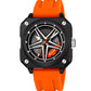 Montre Carrée Moderne avec Bracelet en Silicone Confortable pour Hommes