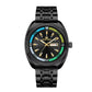 Montre Prestigieuse avec Bracelet en Acier Noir Robuste pour Hommes