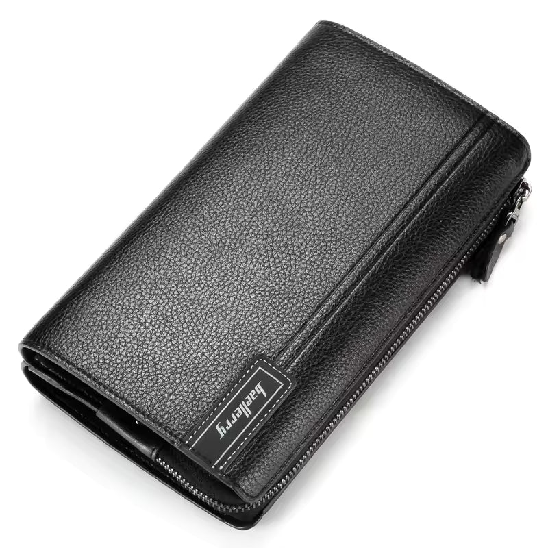 Sac à Main Pratique En Cuir Raffiné et Véritable à Grande Capacité pour Hommes