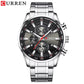 Montre Chronographe Élégante pour Homme avec Bracelet en Acier Inoxydable