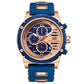 Montre Moderne au Design Élégant avec Bracelet en Silicone Souple pour Hommes