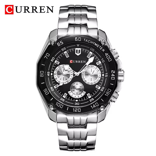 Montre Charmante Durable avec Bracelet en Acier Inoxydable pour Hommes