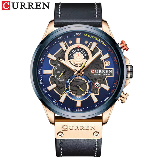 Montre Stylée Élégante et Moderne avec Bracelet en Cuir Confortable