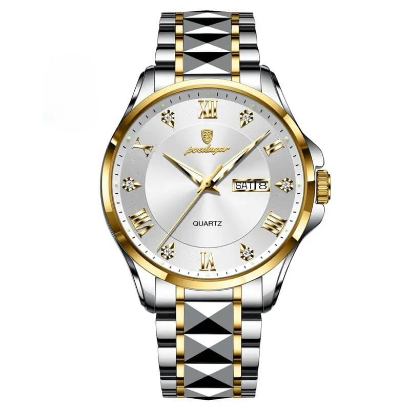 Montre Prestigieuse Confortable avec Bracelet en Acier Inoxydable