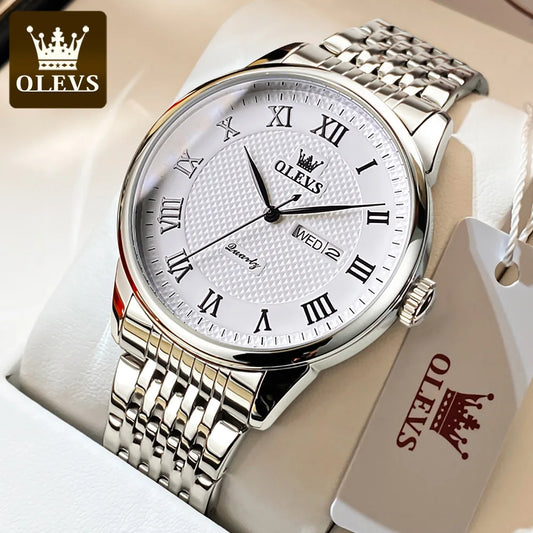 Montre de luxe en acier inoxydable pour homme 3470