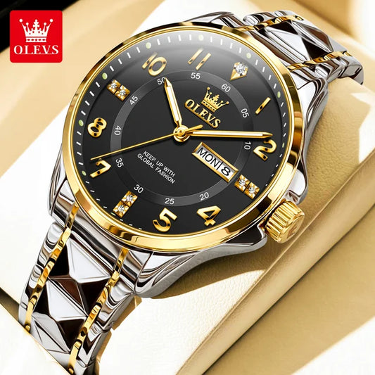 Montre classique en acier inoxydable pour hommes
