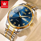 Montre à quartz de luxe en acier inoxydable pour hommes 5563