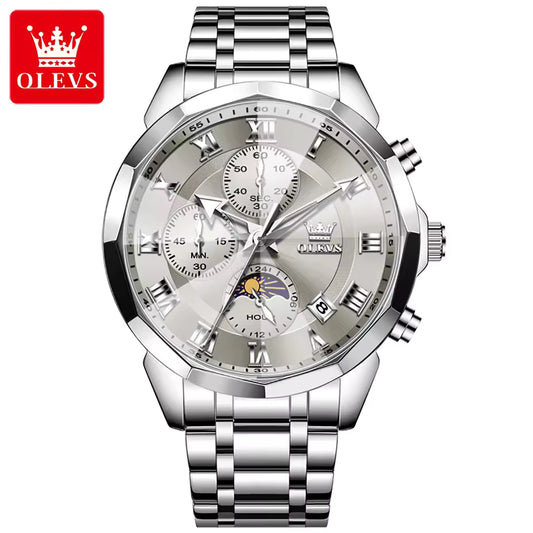 Montre Prestigieuse Résistante en Acier Inoxydable pour Hommes
